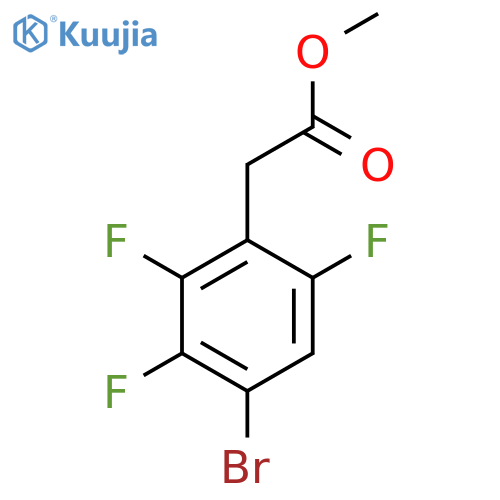 Methyl 4-bromo-2,3,6-trifluorophenylacetate structure