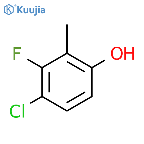 4-Chloro-3-fluoro-2-methylphenol structure