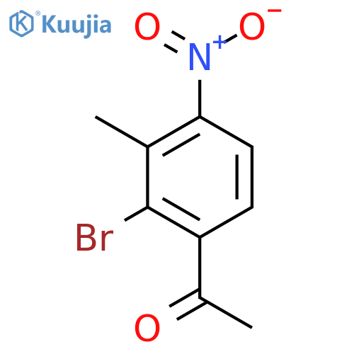 2'-Bromo-3'-methyl-4'-nitroacetophenone structure