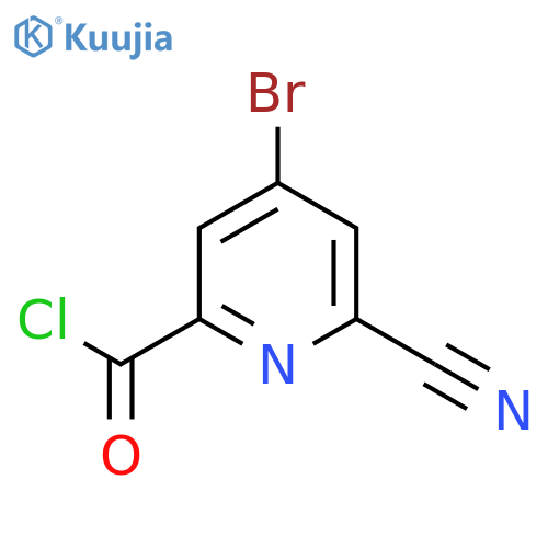 4-Bromo-6-cyanopicolinoyl chloride structure