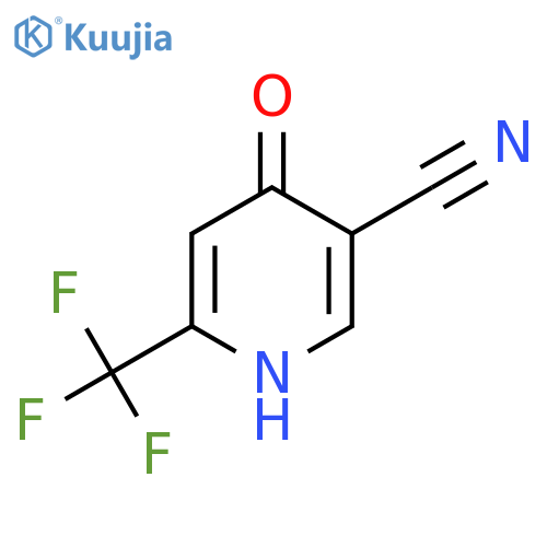 4-Hydroxy-6-(trifluoromethyl)nicotinonitrile structure