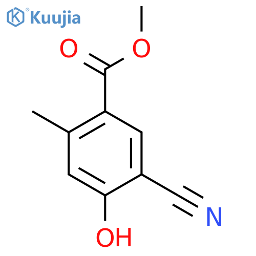 Methyl 5-cyano-4-hydroxy-2-methylbenzoate structure