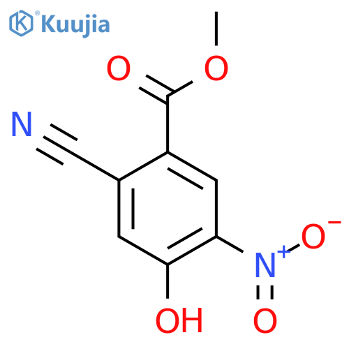 Methyl 2-cyano-4-hydroxy-5-nitrobenzoate structure