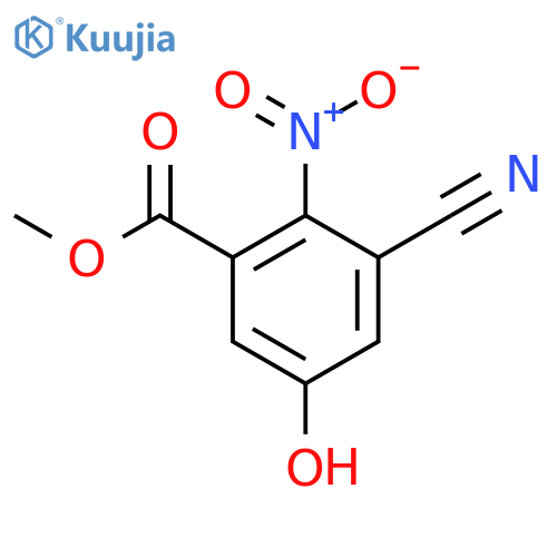 Methyl 3-cyano-5-hydroxy-2-nitrobenzoate structure