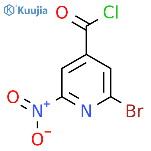 2-Bromo-6-nitropyridine-4-carbonyl chloride structure
