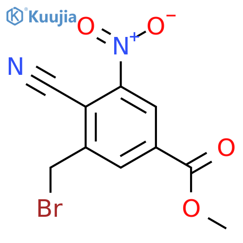 Methyl 3-bromomethyl-4-cyano-5-nitrobenzoate structure