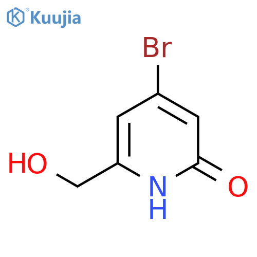 4-Bromo-2-hydroxypyridine-6-methanol structure