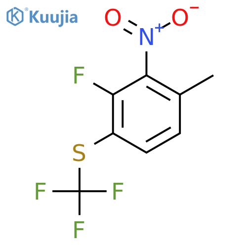 3-Fluoro-2-nitro-4-(trifluoromethylthio)toluene structure