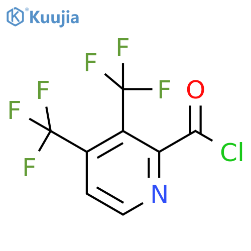 3,4-Bis(trifluoromethyl)pyridine-2-carbonyl chloride structure