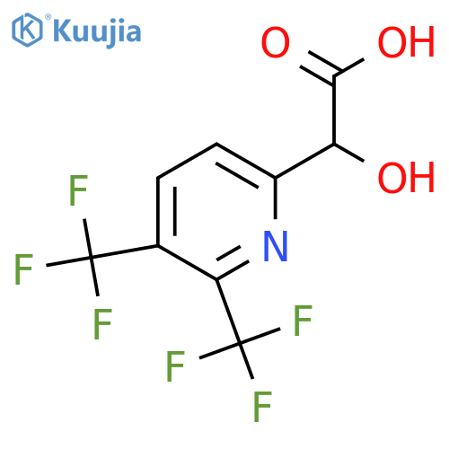 2-(2,3-Bis(trifluoromethyl)pyridin-6-yl)-2-hydroxyacetic acid structure