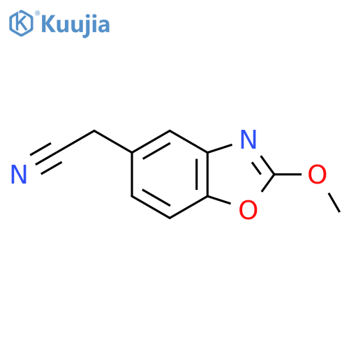 2-Methoxybenzo[d]oxazole-5-acetonitrile structure