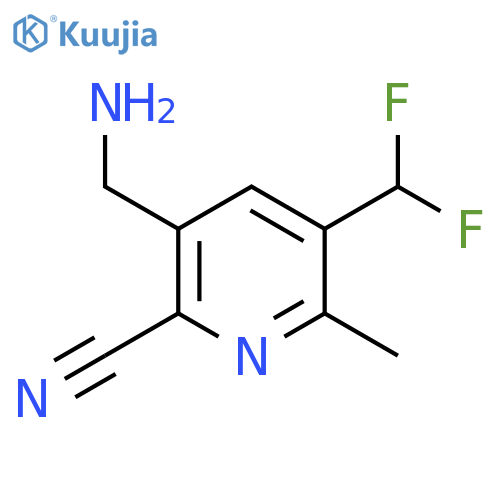 3-(Aminomethyl)-2-cyano-5-(difluoromethyl)-6-methylpyridine structure