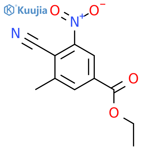 Ethyl 4-cyano-3-methyl-5-nitrobenzoate structure