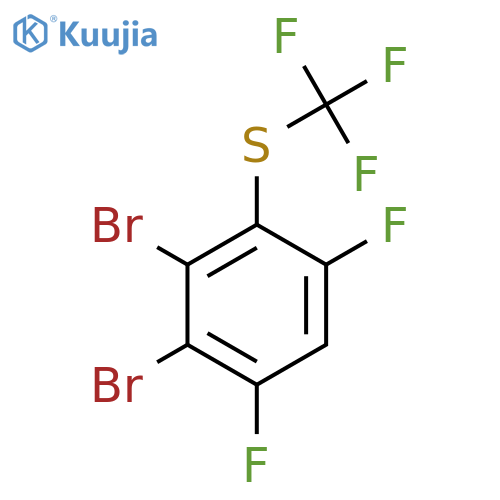 1,2-Dibromo-4,6-difluoro-3-(trifluoromethylthio)benzene structure
