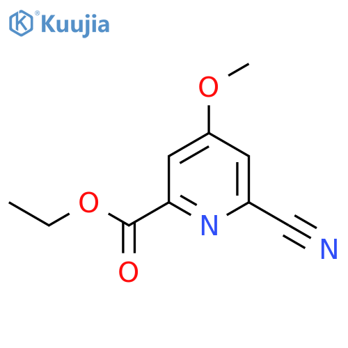 Ethyl 6-cyano-4-methoxypicolinate structure