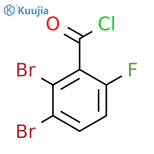 2,3-Dibromo-6-fluorobenzoyl chloride structure
