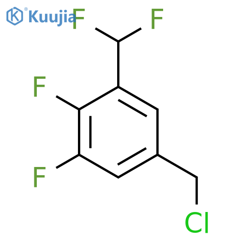 3,4-Difluoro-5-(difluoromethyl)benzyl chloride structure