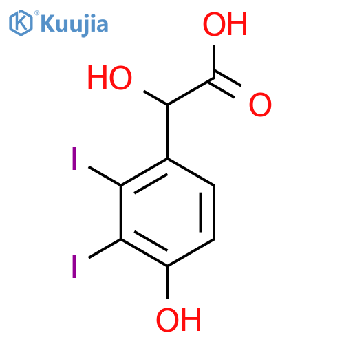 2,3-Diiodo-4-hydroxymandelic acid structure