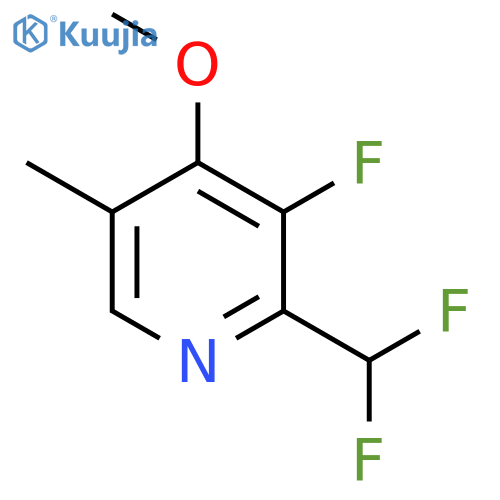 2-(Difluoromethyl)-3-fluoro-4-methoxy-5-methylpyridine structure