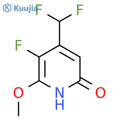 4-(Difluoromethyl)-3-fluoro-6-hydroxy-2-methoxypyridine structure