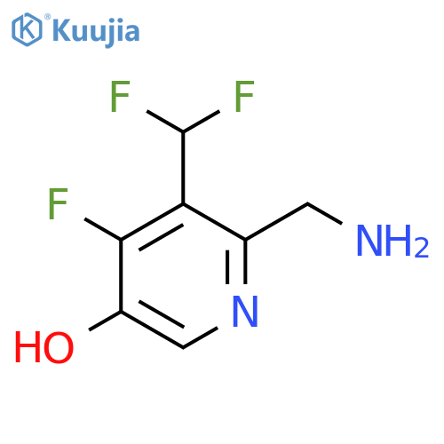 2-(Aminomethyl)-3-(difluoromethyl)-4-fluoro-5-hydroxypyridine structure
