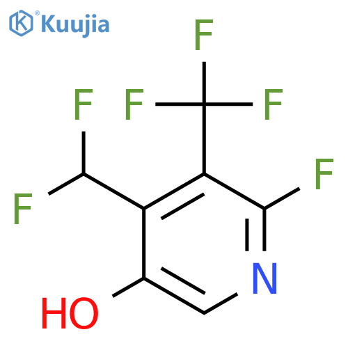 4-(Difluoromethyl)-2-fluoro-5-hydroxy-3-(trifluoromethyl)pyridine structure