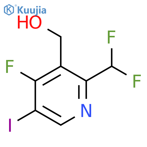 2-(Difluoromethyl)-4-fluoro-5-iodopyridine-3-methanol structure