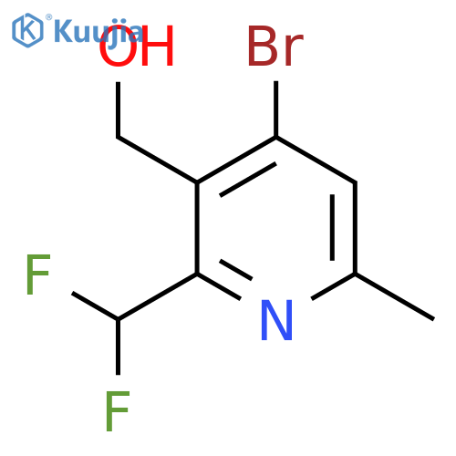 4-Bromo-2-(difluoromethyl)-6-methylpyridine-3-methanol structure