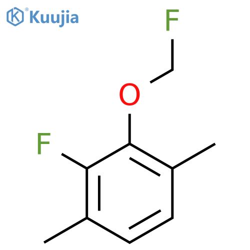 1,4-Dimethyl-2-fluoro-3-(fluoromethoxy)benzene structure
