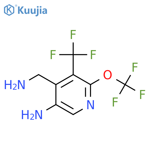 5-Amino-4-(aminomethyl)-2-(trifluoromethoxy)-3-(trifluoromethyl)pyridine structure