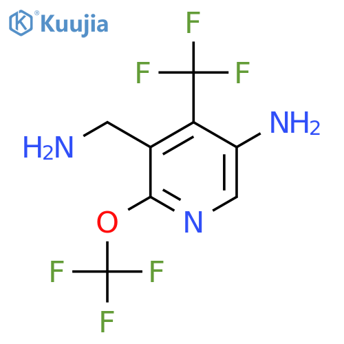 5-Amino-3-(aminomethyl)-2-(trifluoromethoxy)-4-(trifluoromethyl)pyridine structure