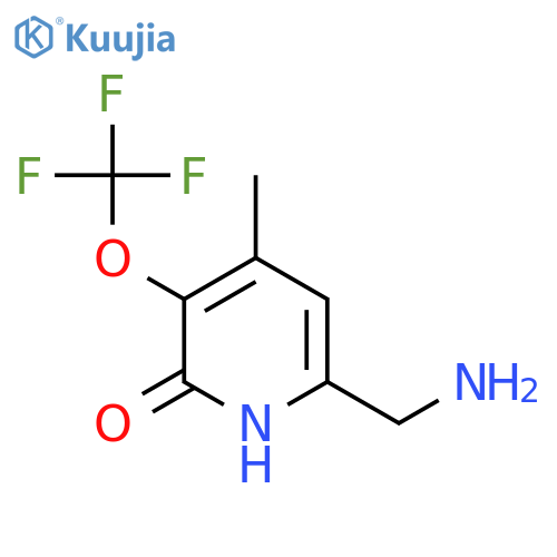 6-(Aminomethyl)-2-hydroxy-4-methyl-3-(trifluoromethoxy)pyridine structure