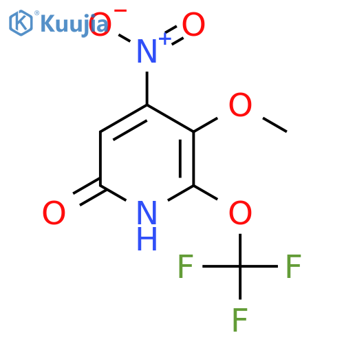 6-Hydroxy-3-methoxy-4-nitro-2-(trifluoromethoxy)pyridine structure