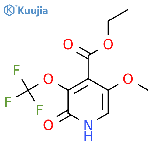 Ethyl 2-hydroxy-5-methoxy-3-(trifluoromethoxy)pyridine-4-carboxylate structure