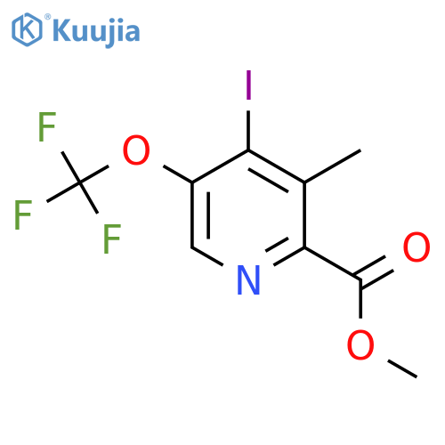 Methyl 4-iodo-3-methyl-5-(trifluoromethoxy)pyridine-2-carboxylate structure
