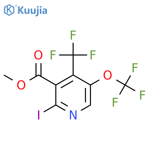 Methyl 2-iodo-5-(trifluoromethoxy)-4-(trifluoromethyl)pyridine-3-carboxylate structure
