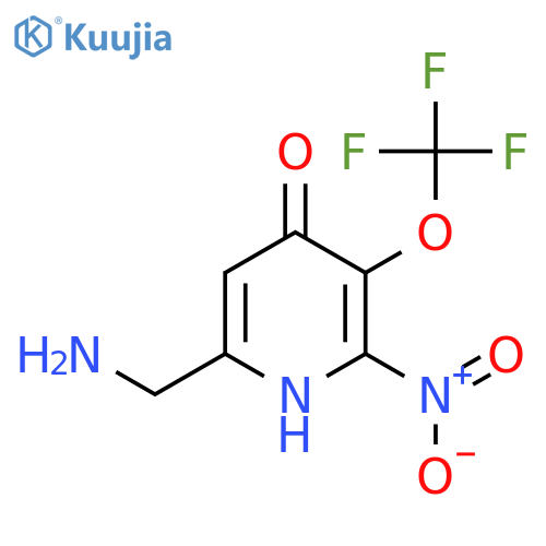 6-(Aminomethyl)-4-hydroxy-2-nitro-3-(trifluoromethoxy)pyridine structure