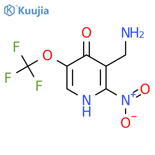 3-(Aminomethyl)-4-hydroxy-2-nitro-5-(trifluoromethoxy)pyridine structure