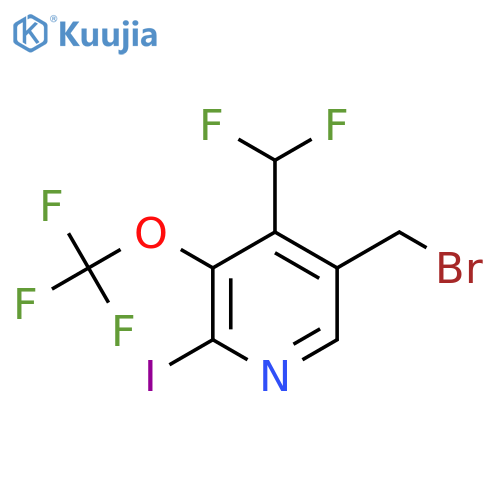 5-(Bromomethyl)-4-(difluoromethyl)-2-iodo-3-(trifluoromethoxy)pyridine structure