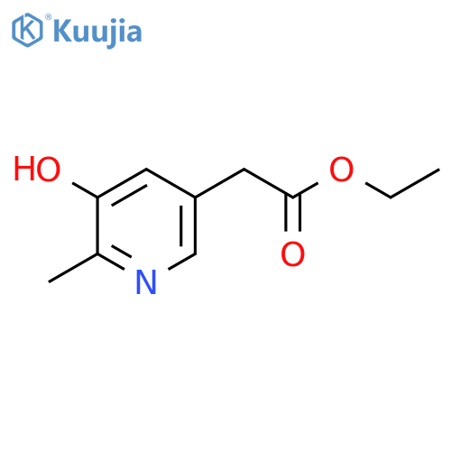 Ethyl 3-hydroxy-2-methylpyridine-5-acetate structure