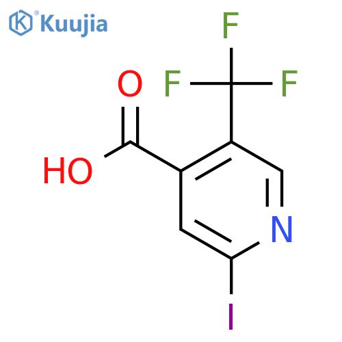 2-Iodo-5-(trifluoromethyl)isonicotinic acid structure