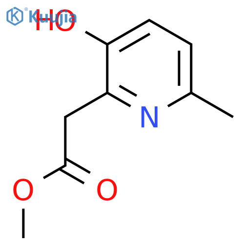 Methyl 3-hydroxy-6-methylpyridine-2-acetate structure
