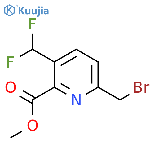 Methyl 6-(bromomethyl)-3-(difluoromethyl)pyridine-2-carboxylate structure