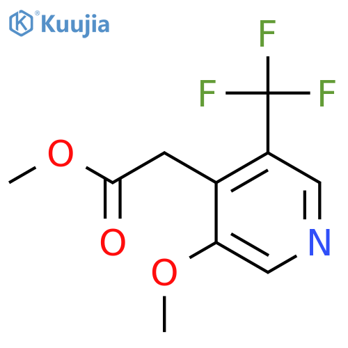 Methyl 3-methoxy-5-(trifluoromethyl)pyridine-4-acetate structure