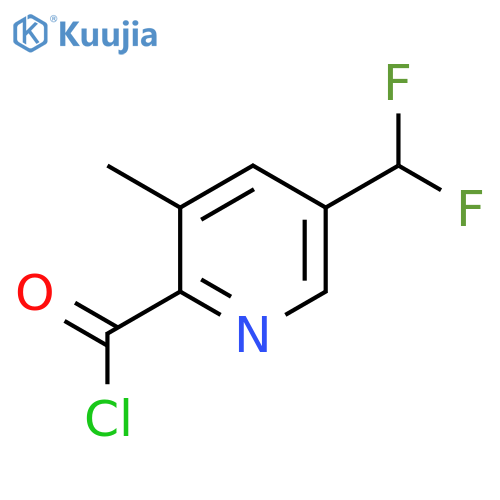 5-(Difluoromethyl)-3-methylpyridine-2-carbonyl chloride structure