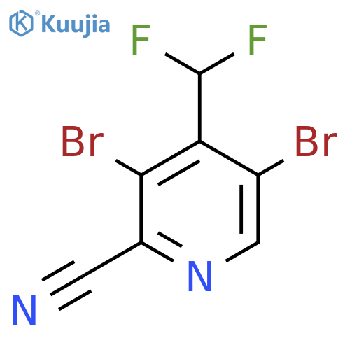 2-Cyano-3,5-dibromo-4-(difluoromethyl)pyridine structure