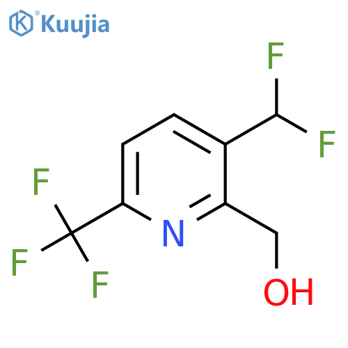 3-(Difluoromethyl)-6-(trifluoromethyl)pyridine-2-methanol structure