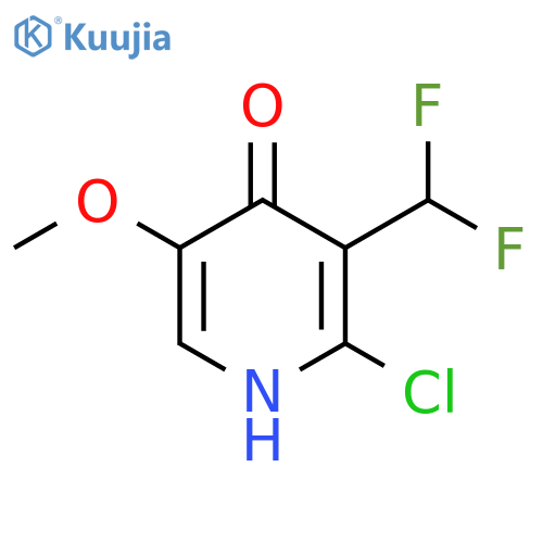 2-Chloro-3-(difluoromethyl)-4-hydroxy-5-methoxypyridine structure