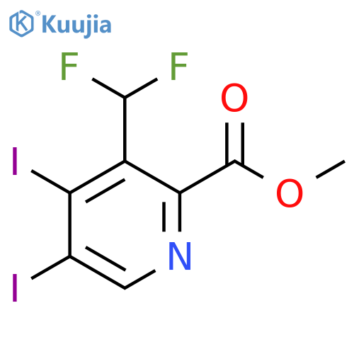 Methyl 3-(difluoromethyl)-4,5-diiodopyridine-2-carboxylate structure