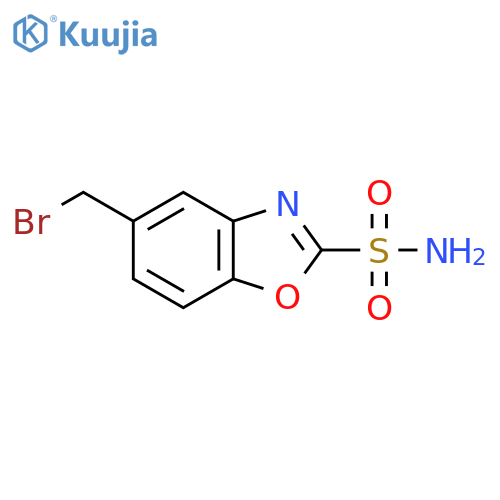 5-(Bromomethyl)benzo[d]oxazole-2-sulfonamide structure